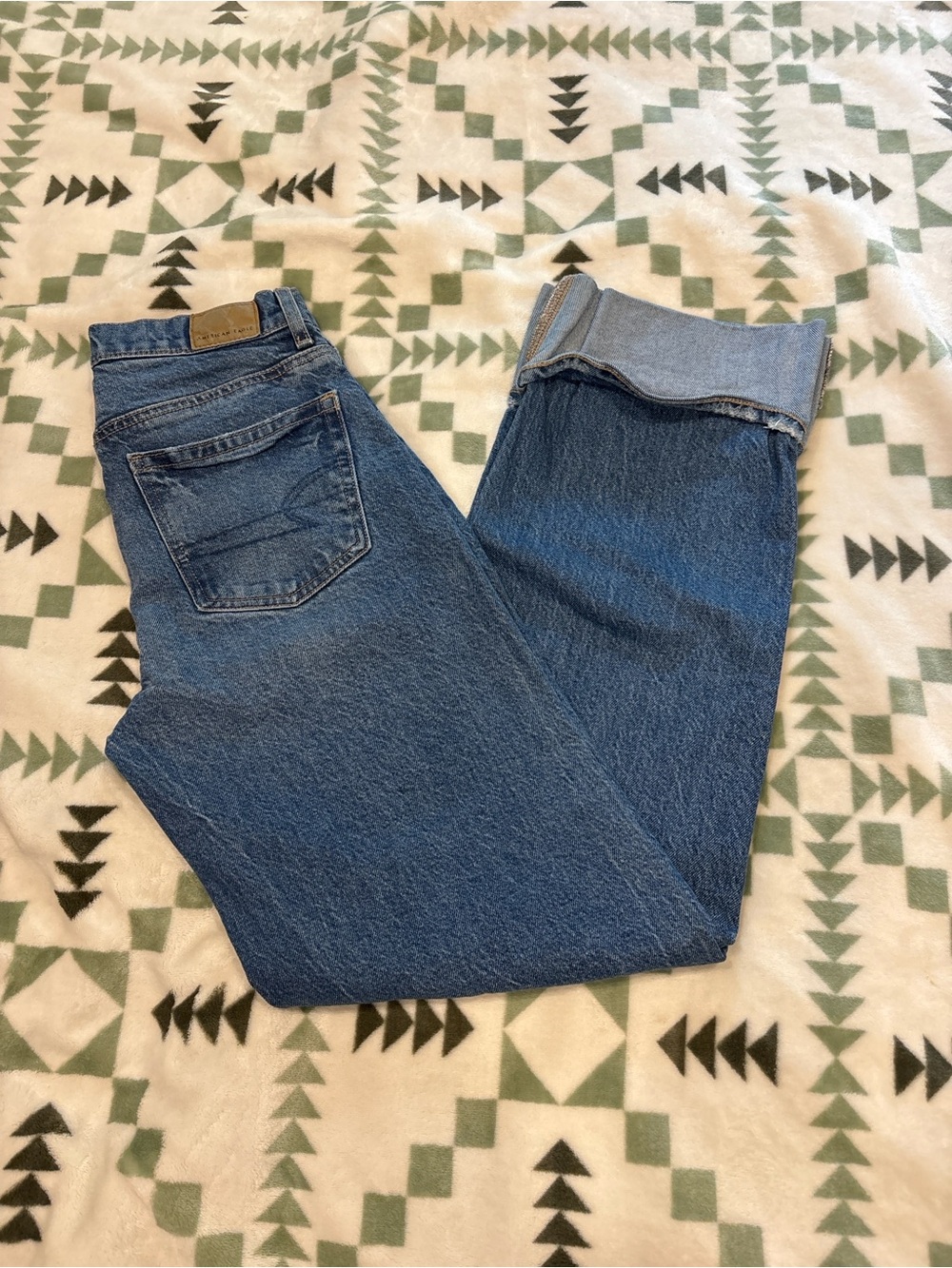 American eagle cuffed jeans
